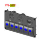 Switch Panel - Rocker Switch with 6 Panels - PN-L6S3 - ASM